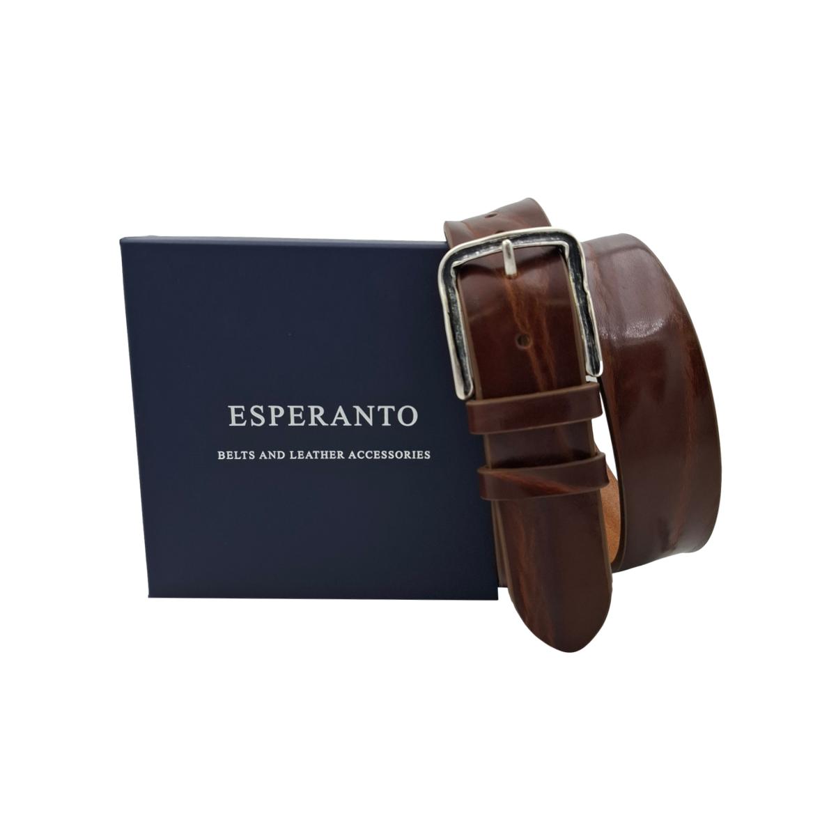Cintura in vero cuoio di toro Plissettato 4 cm con fibbia lavorata anallergica
