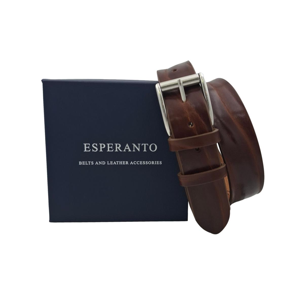 Cintura 4 cm in Vero Cuoio di Toro — 7 Colorazioni
