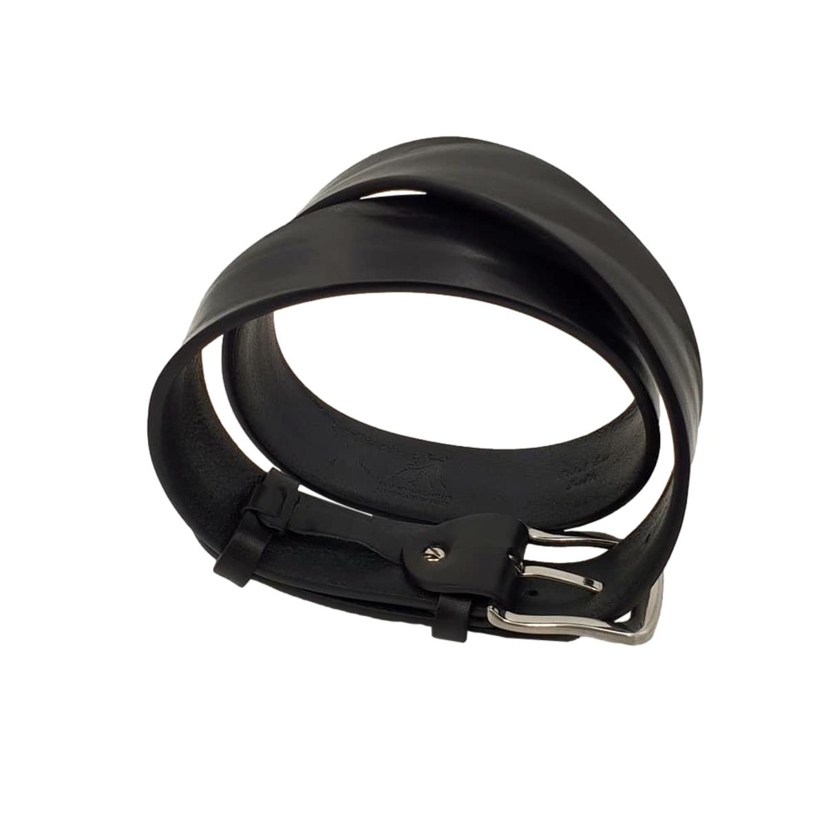Cintura XXL 4 cm in cuoio di toro resistente con fibbia satinata anallergica ( TAGLIE EXTRALUNGHE )