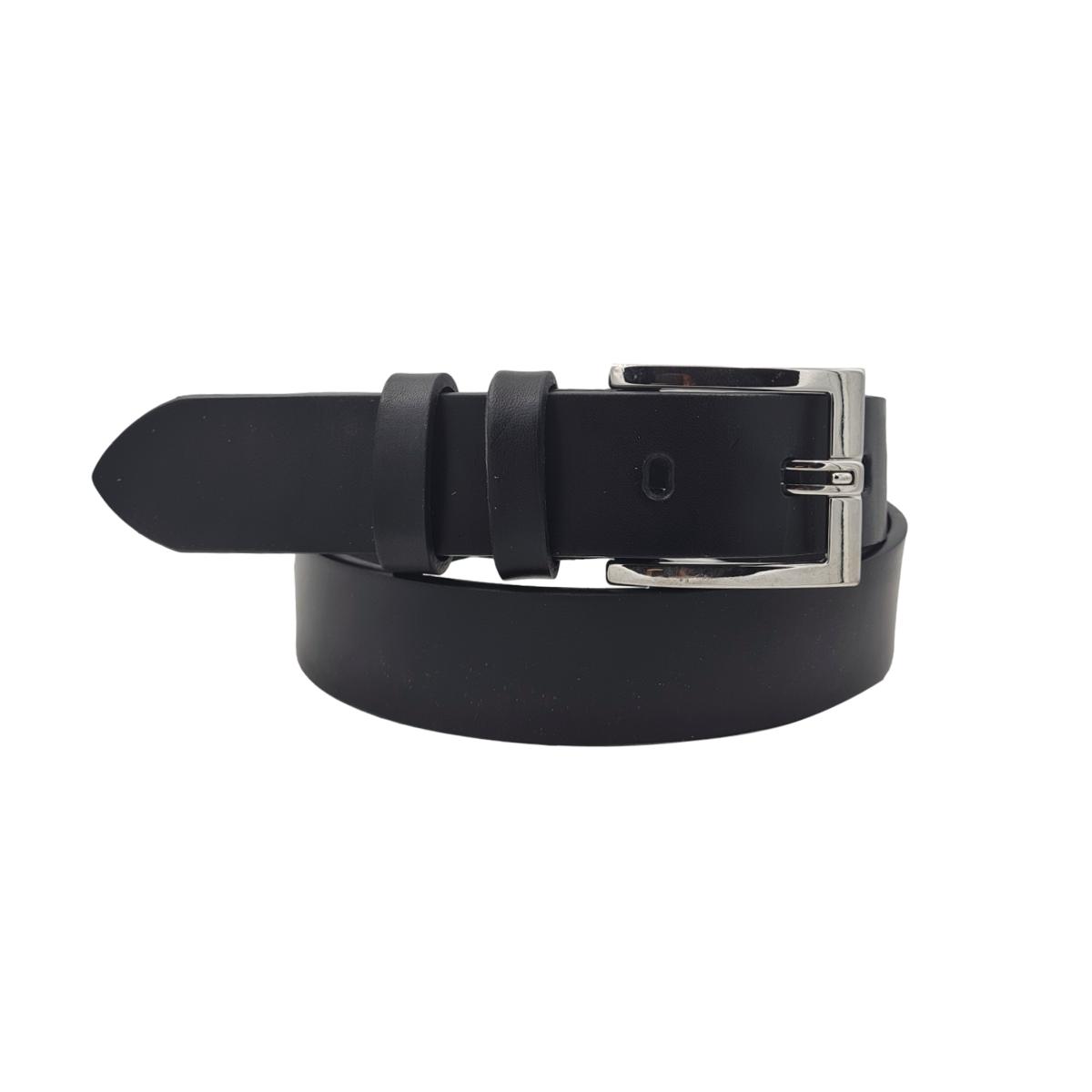 Cintura 3,5 cm in vero cuoio, fibbia a blocco anallergica accorciabile - ESPERANTOBELTS