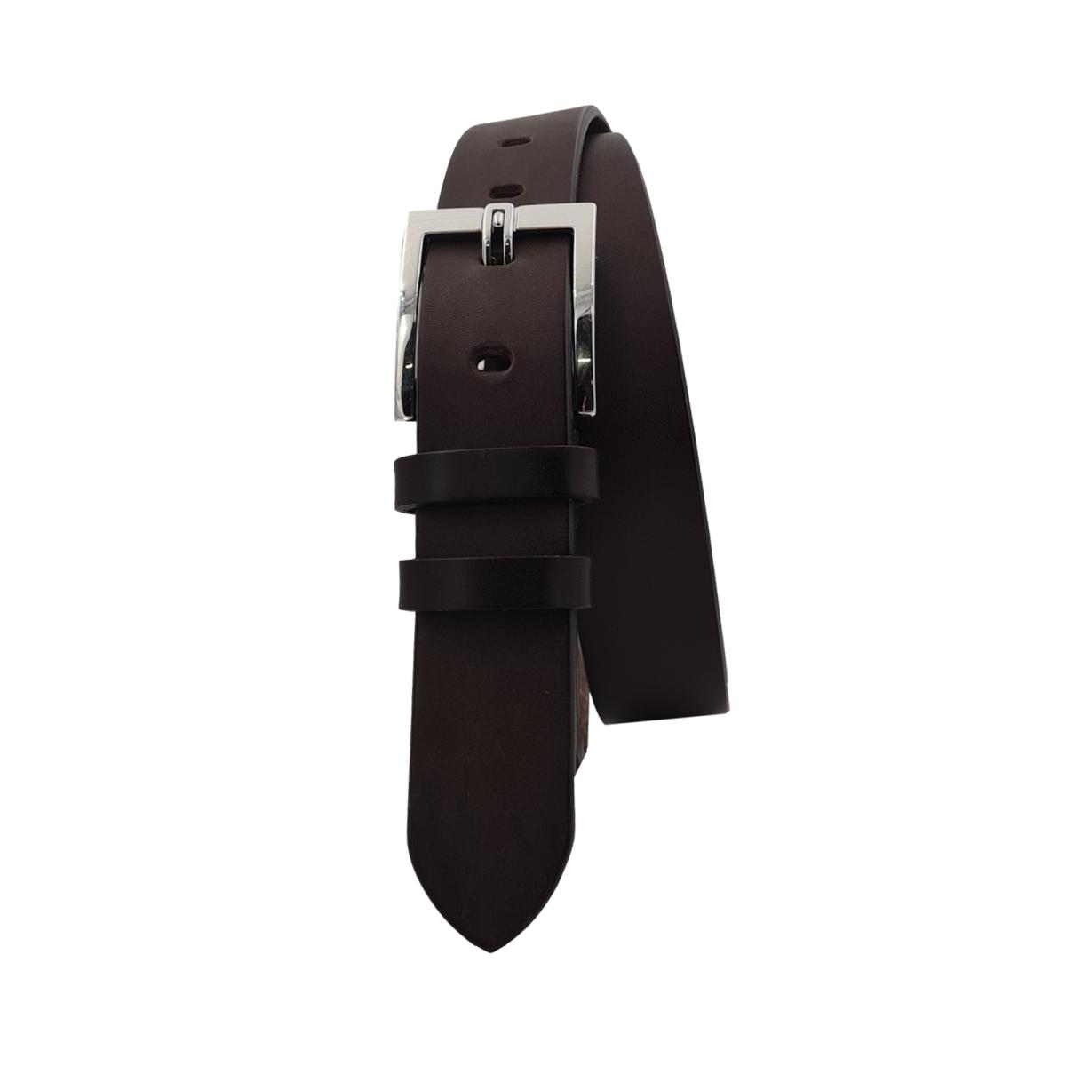 Cintura 3,5 cm in vero cuoio, fibbia a blocco anallergica accorciabile - ESPERANTOBELTS