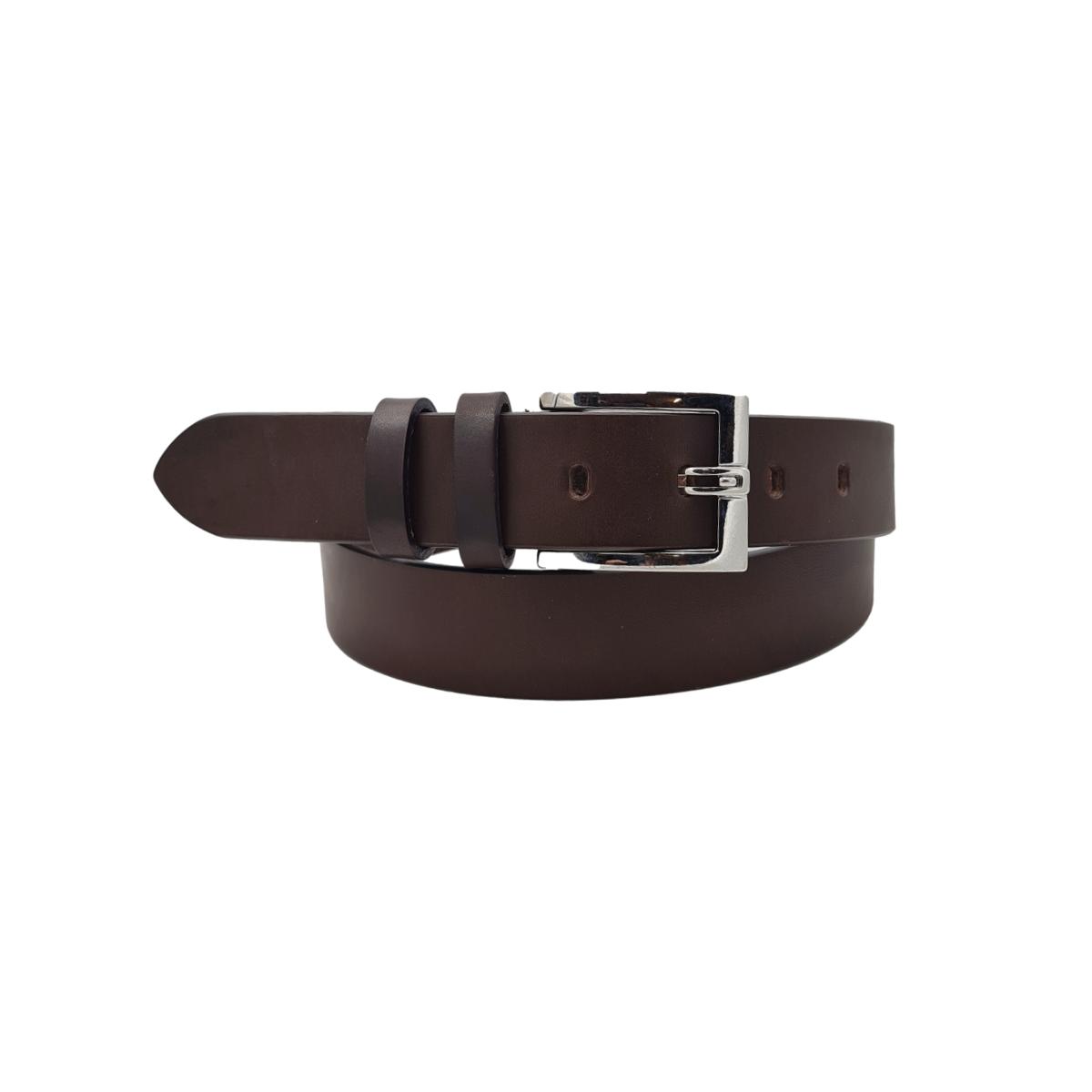 Cintura 3,5 cm in vero cuoio, fibbia a blocco anallergica accorciabile - ESPERANTOBELTS