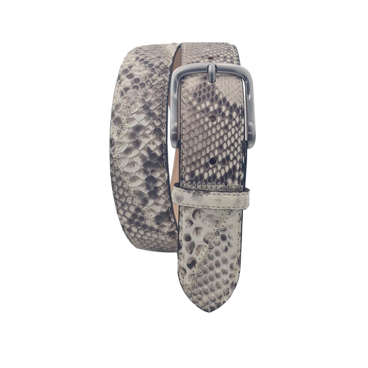 Cintura 4 cm in vera pelle di Pitone con fibbia anallergica - ESPERANTOBELTS