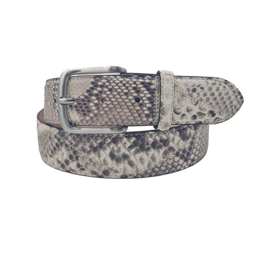Cintura 4 cm in vera pelle di Pitone con fibbia anallergica