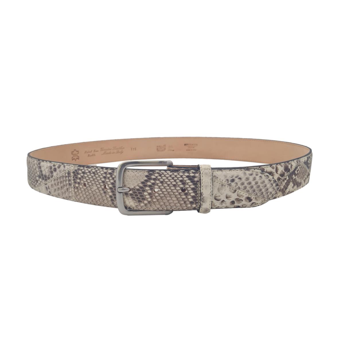 Cintura 4 cm in vera pelle di Pitone con fibbia anallergica - ESPERANTOBELTS