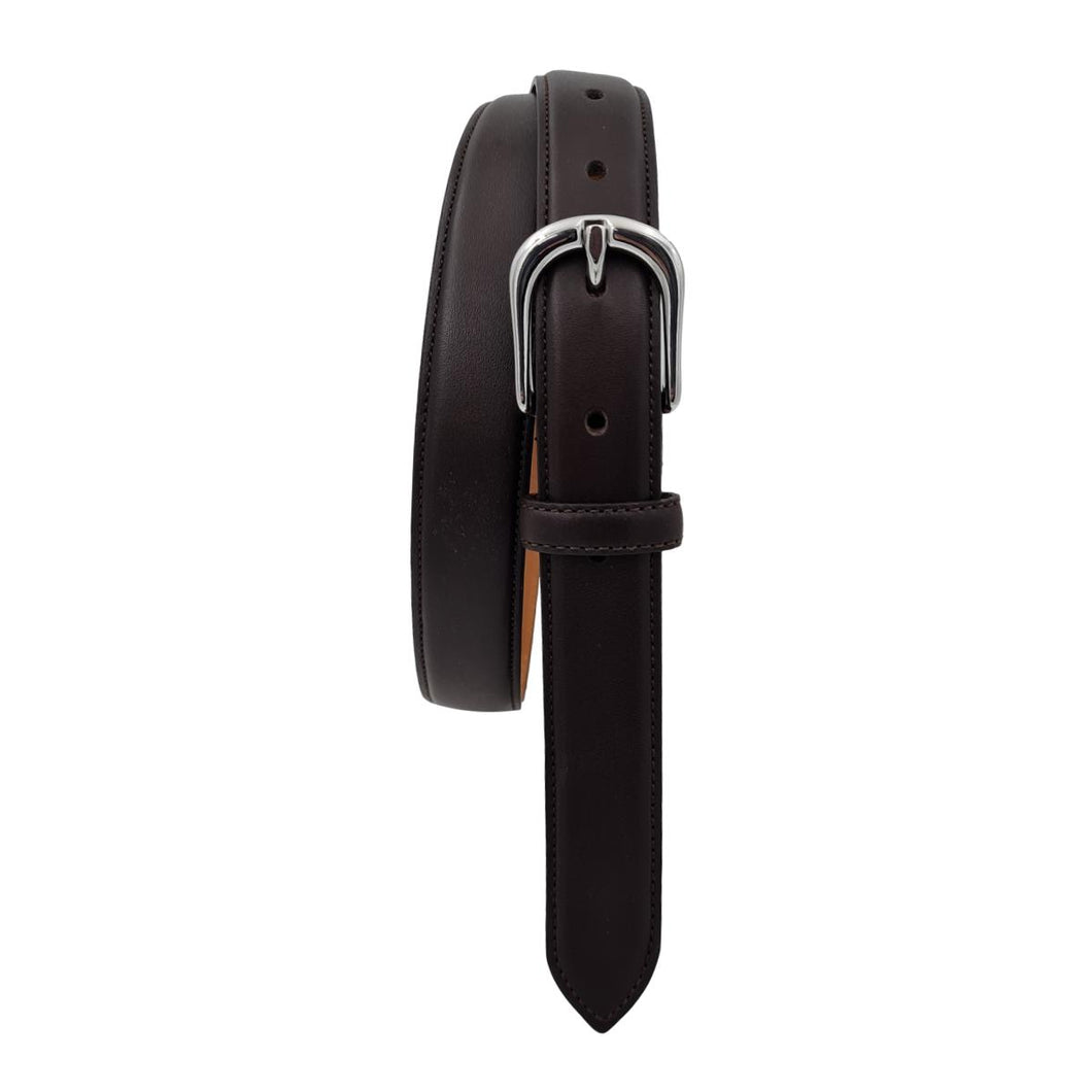 Cintura 2,5 cm in vitello liscio con fodera Nabuk e fibbia Nichel free