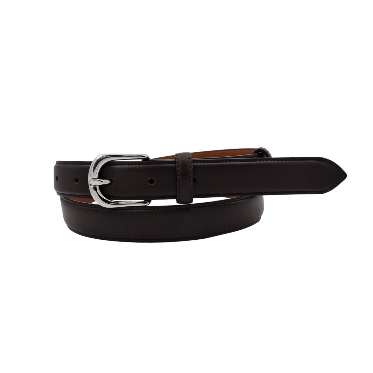 Cintura 2,5 cm in vitello liscio con fodera Nabuk e fibbia Nichel free - ESPERANTOBELTS