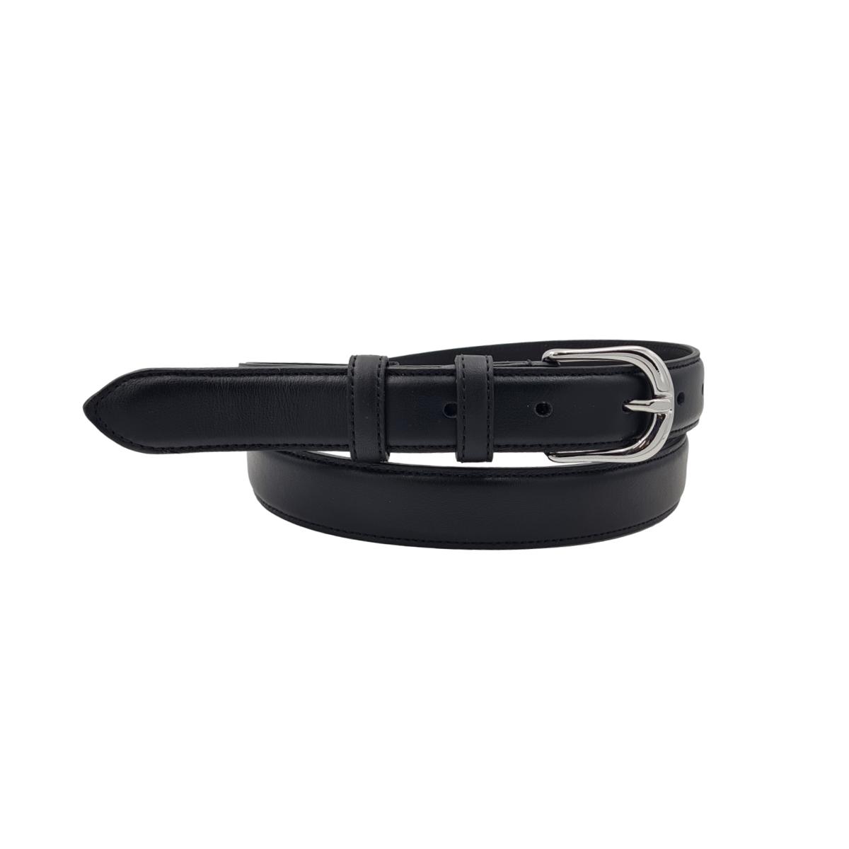 Cintura 2,5 cm in vitello liscio con fodera Nabuk e fibbia Nichel free - ESPERANTOBELTS