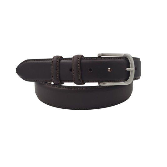 Cintura 3,5 cm in Cuoio moro con fodera in Pelle e fibbia anallergica - ESPERANTOBELTS