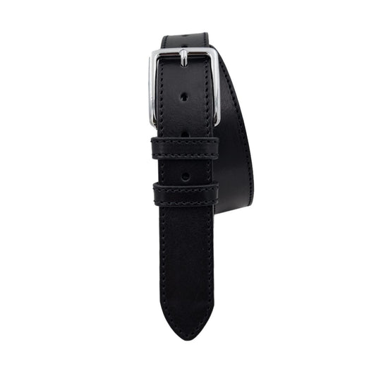 Cintura 3,5 cm in cuoio vegetale con doppio passante