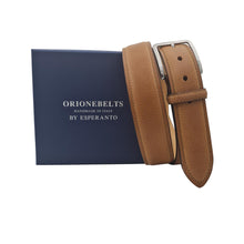 Carica l&#39;immagine nel visualizzatore di Gallery, Cintura in Cuoio Soffice bombato foderata in Pelle  4 cm
