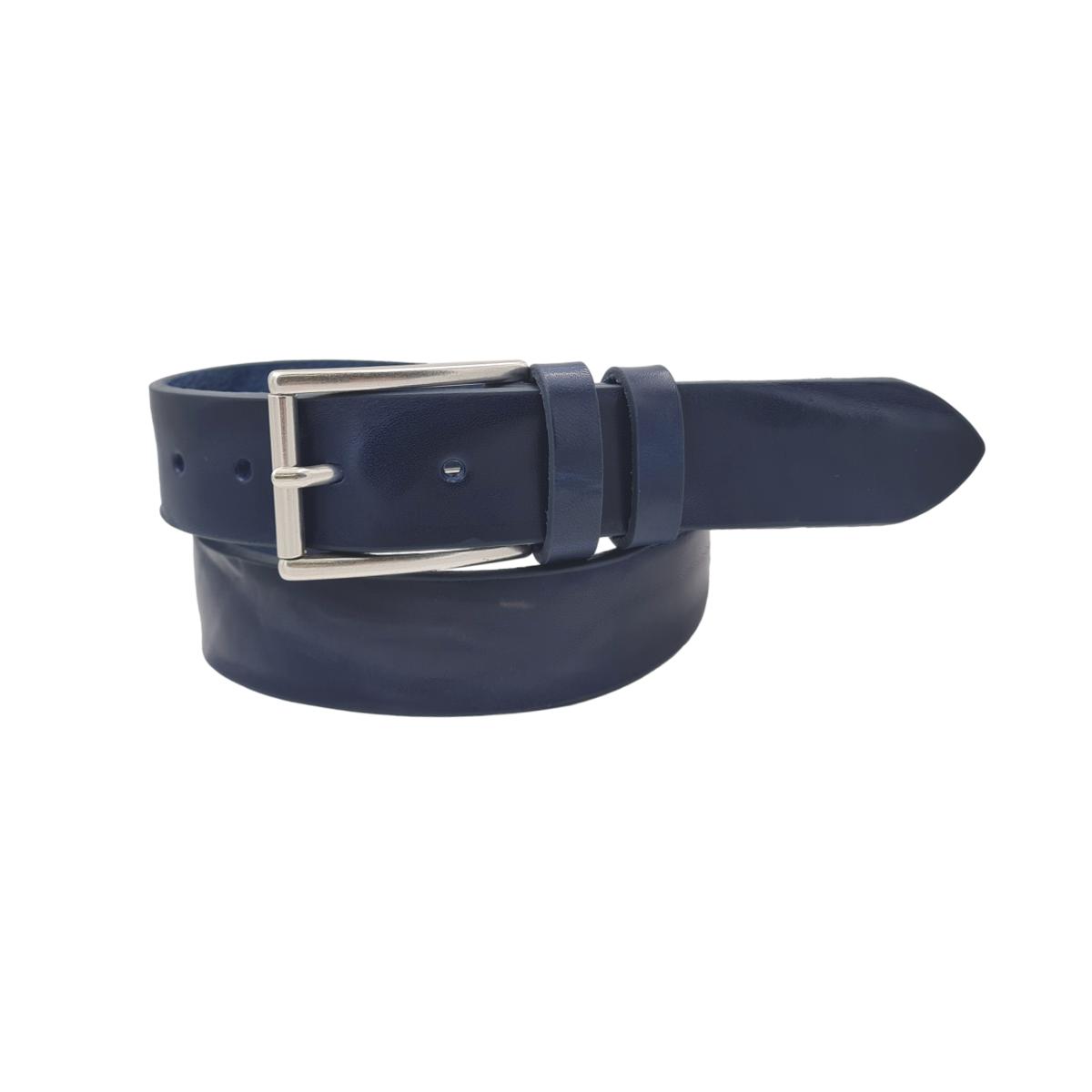 Cintura vero Cuoio 3,5 cm bottalata Plissè Accorciabile - ESPERANTOBELTS
