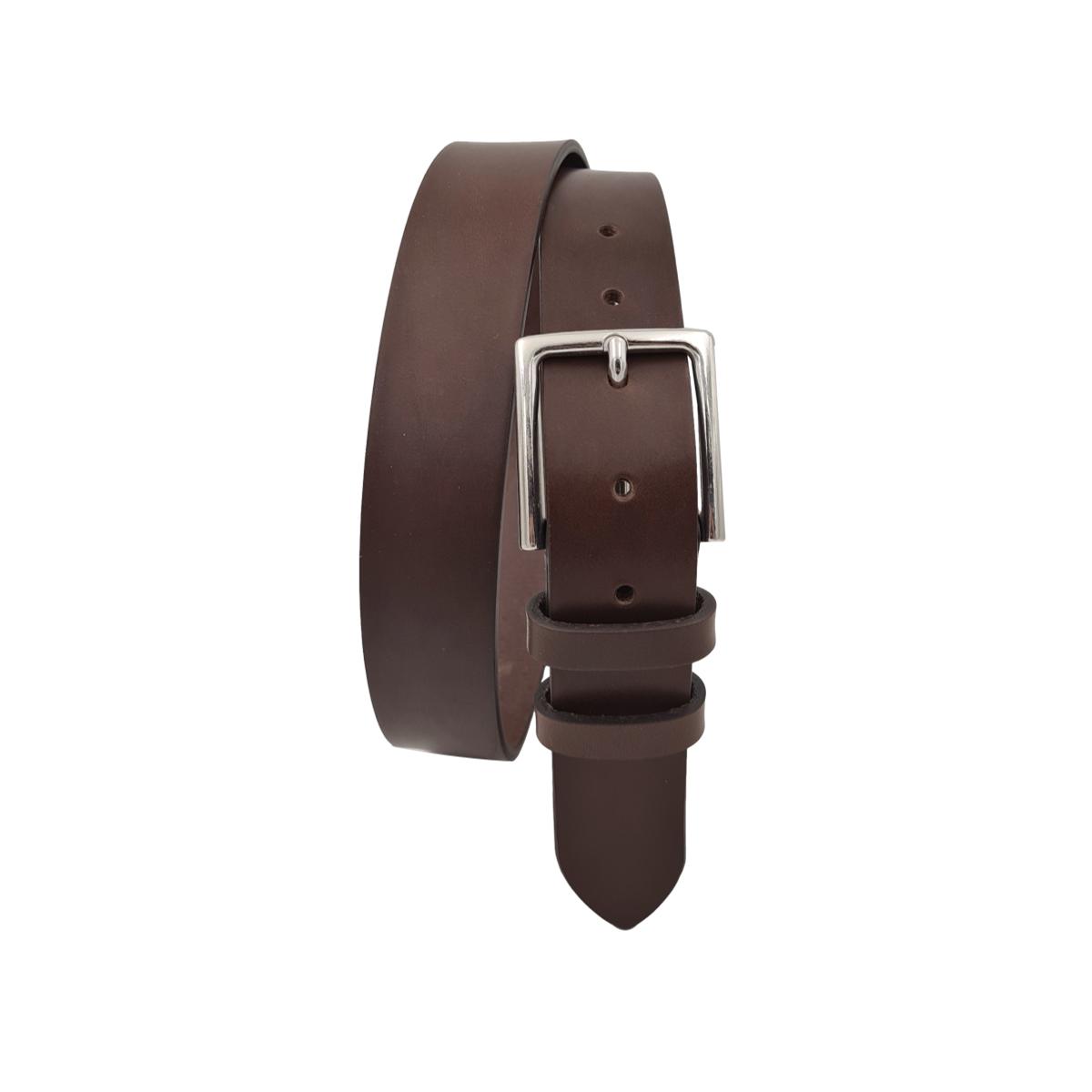Cintura 3,5 cm in vero cuoio di toro spesso e resistente con fibbia anallergica - ESPERANTOBELTS
