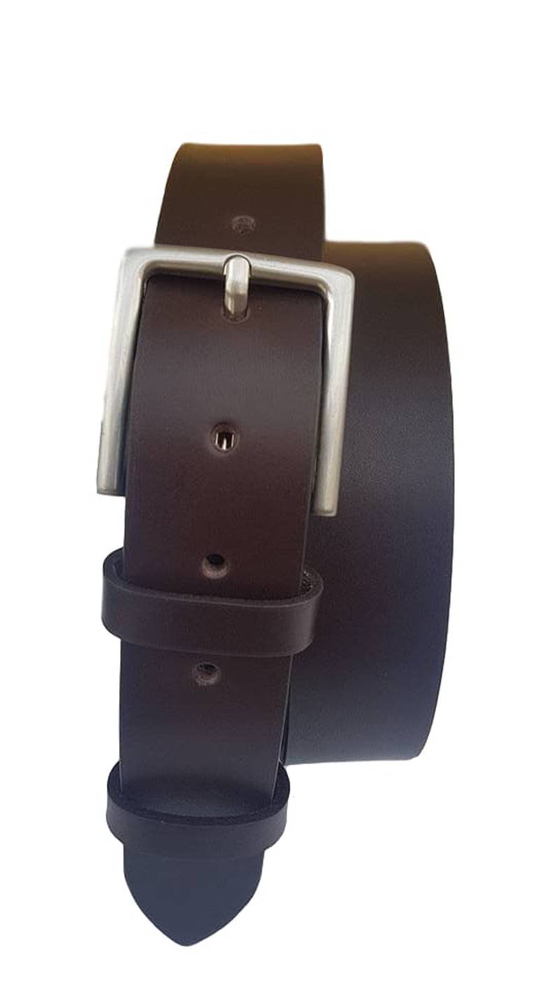 Cintura 3,5 cm XXL in vero cuoio di toro  con fibbia Nichel free ( TAGLIE EXTRALUNGHE ) - ESPERANTOBELTS
