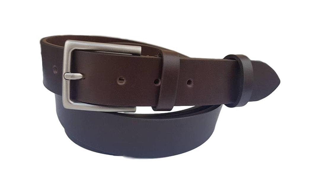 Cintura 3,5 cm XXL in vero cuoio di toro  con fibbia Nichel free ( TAGLIE EXTRALUNGHE ) - ESPERANTOBELTS