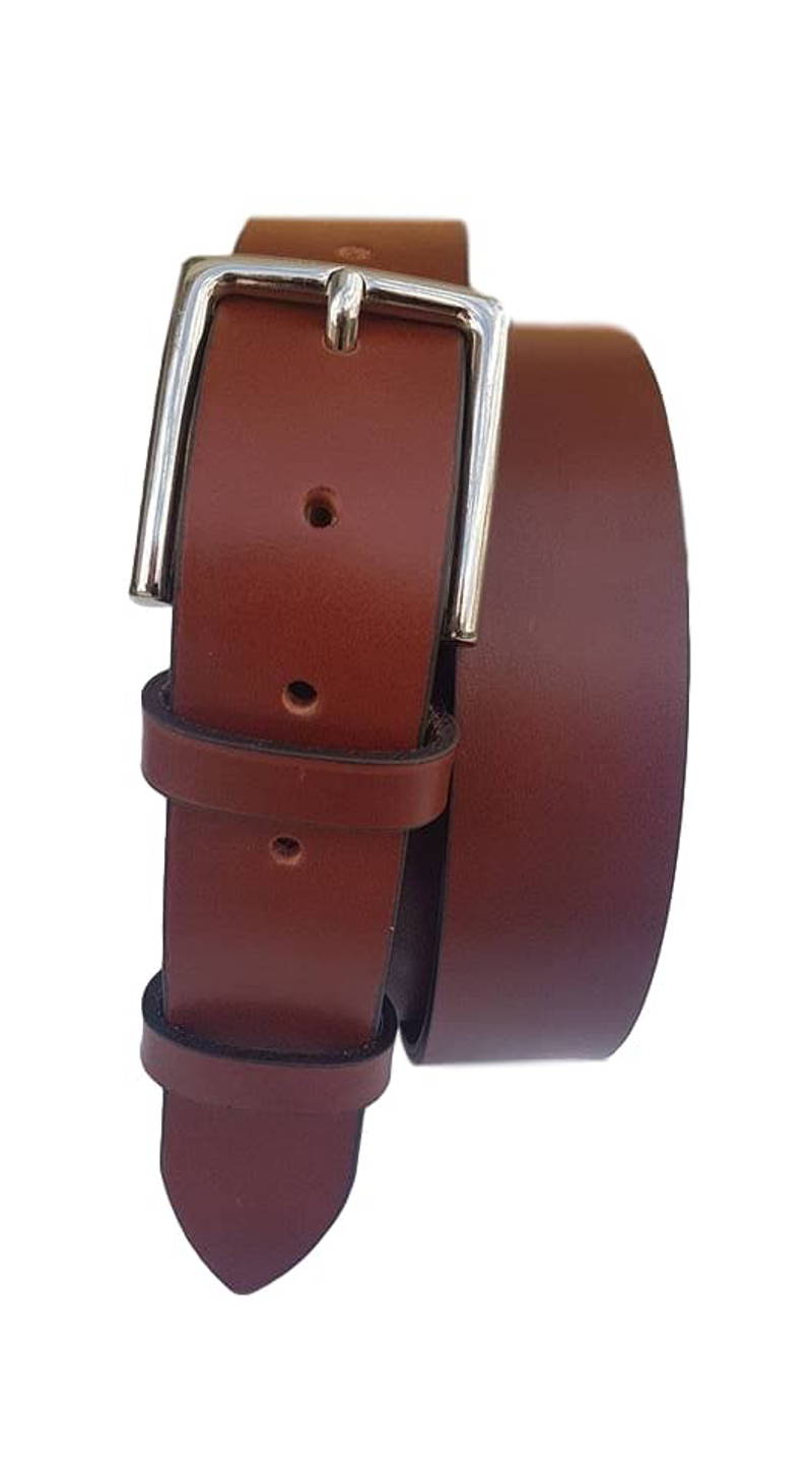 Cintura 3,5 cm XXL in vero cuoio di toro  con fibbia Nichel free ( TAGLIE EXTRALUNGHE ) - ESPERANTOBELTS