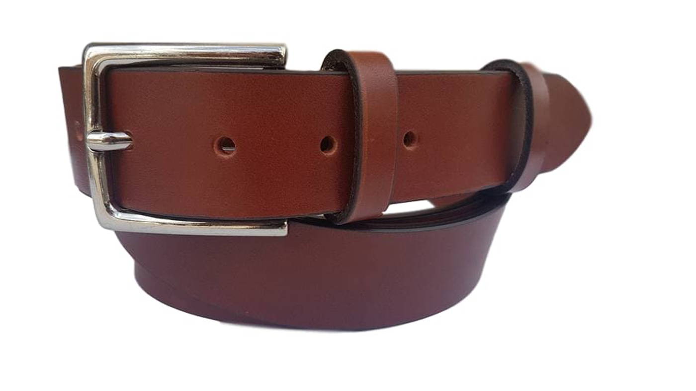 Cintura 3,5 cm XXL in vero cuoio di toro  con fibbia Nichel free ( TAGLIE EXTRALUNGHE ) - ESPERANTOBELTS