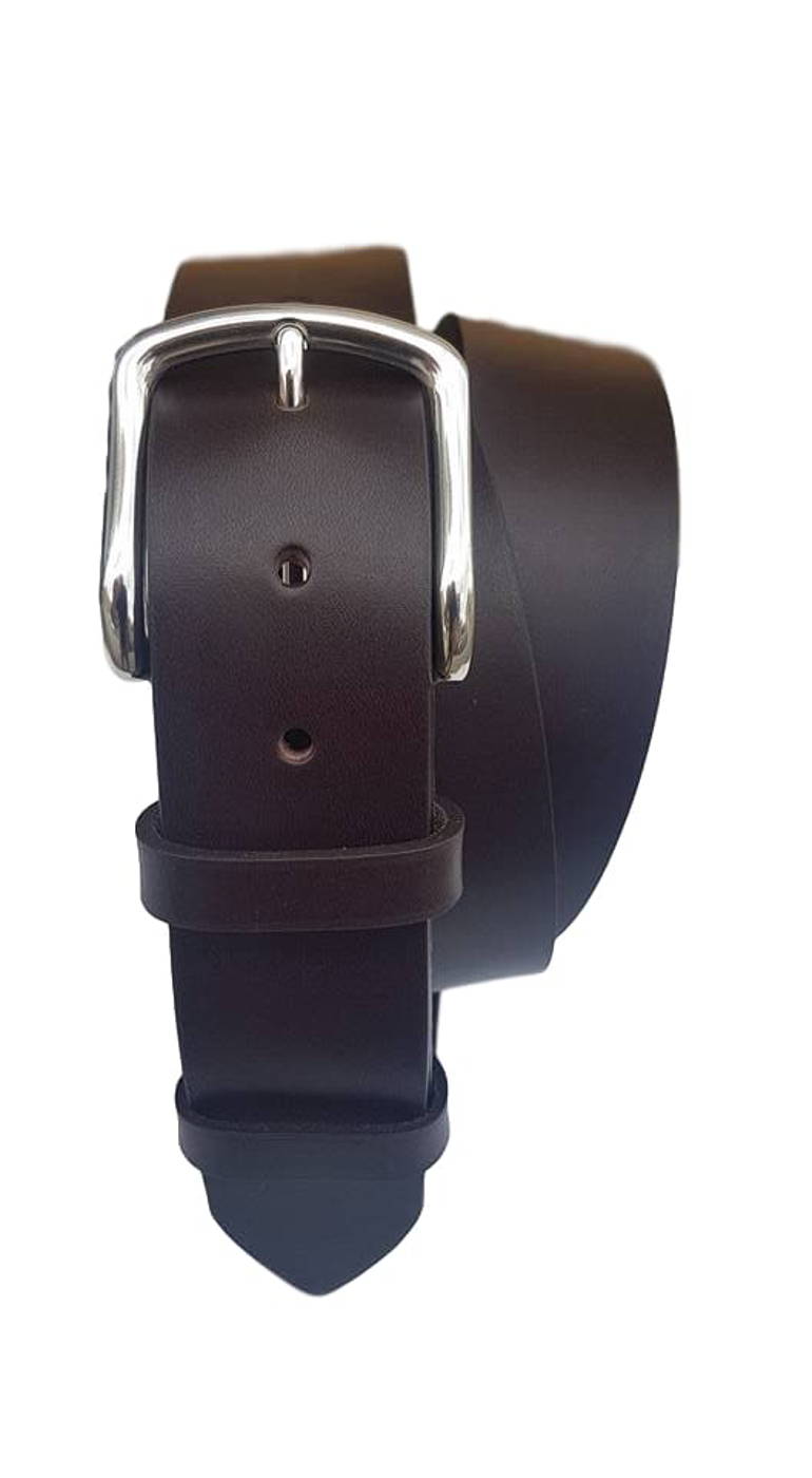 Cintura 4 cm in vero cuoio di toro spesso e resistente con fibbia anallergica - ESPERANTOBELTS