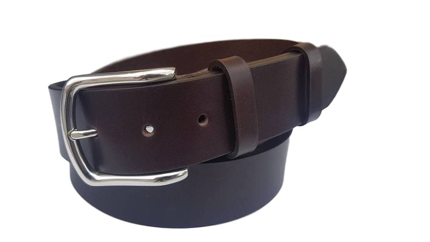 Cintura XXL 4 cm in vero cuoio di toro con fibbia anallergica (TAGLIE EXTRALUNGHE)