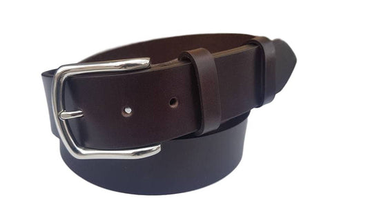 Cintura XXL 4 cm in vero cuoio di toro con fibbia anallergica (TAGLIE EXTRALUNGHE)
