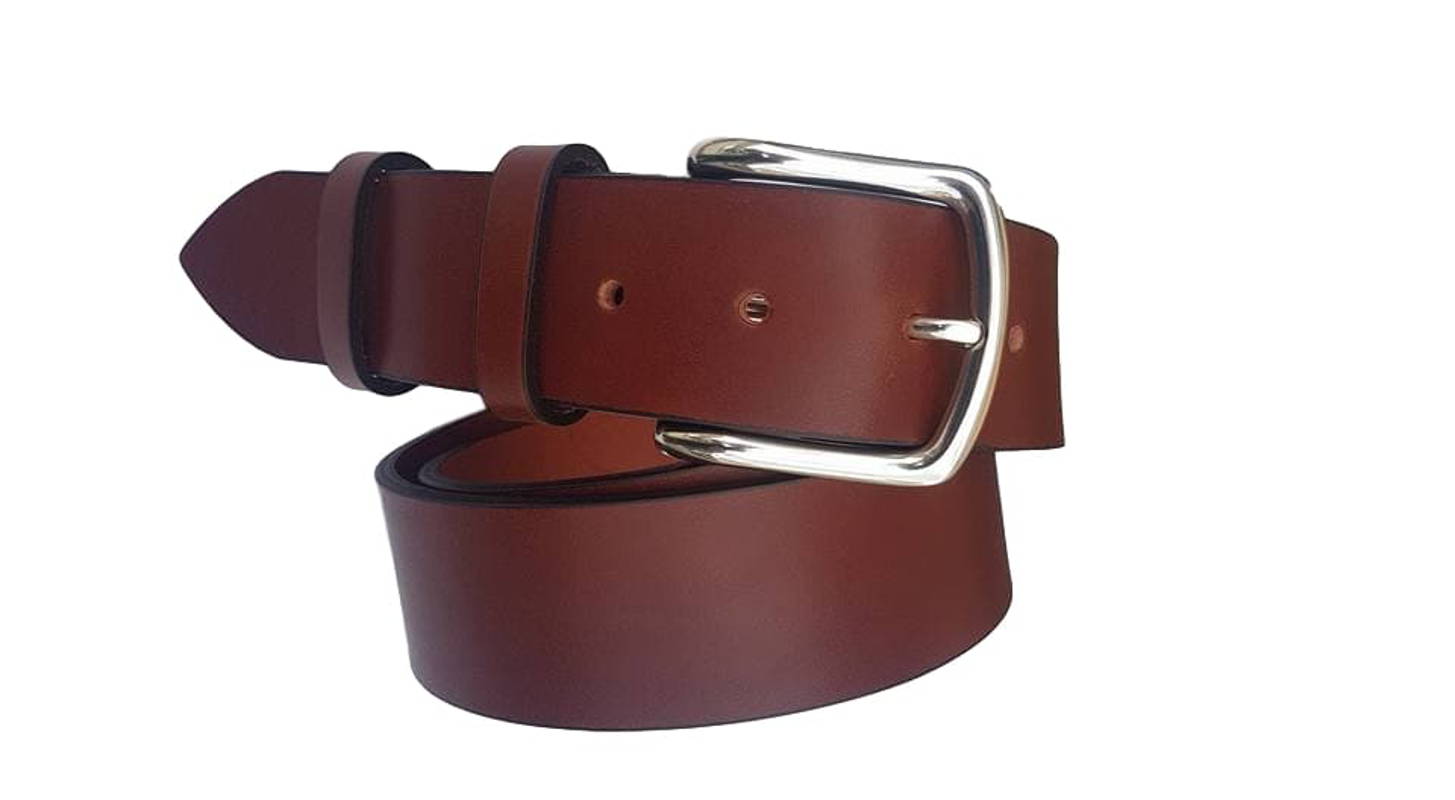 Cintura XXL 4 cm in vero cuoio di toro con fibbia Nichel free ( TAGLIE EXTRALUNGHE ) - ESPERANTOBELTS