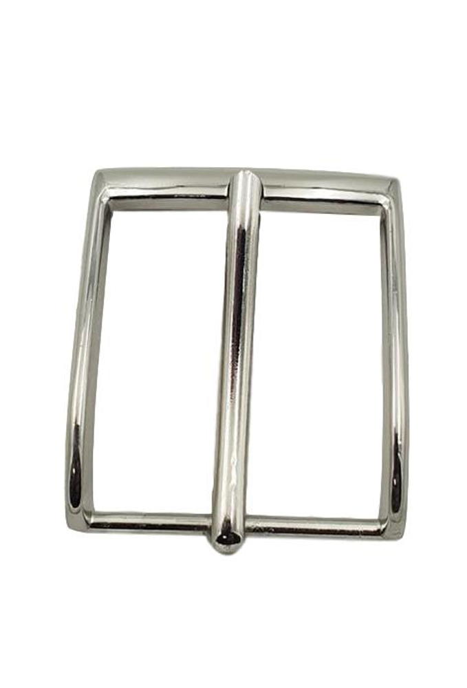 Fibbia colore Acciaio lucido squadrata 3,5 cm 100% anallergica