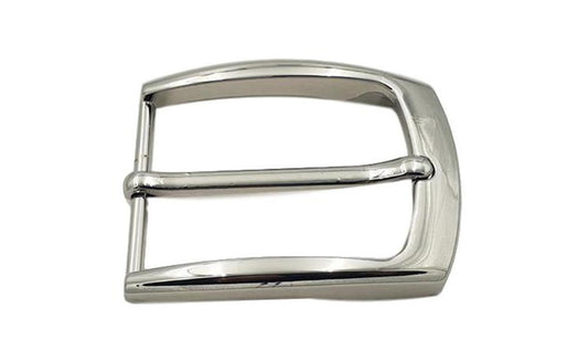 Fibbia Trapezia colore Acciaio lucido 3,5 cm 100% anallergica