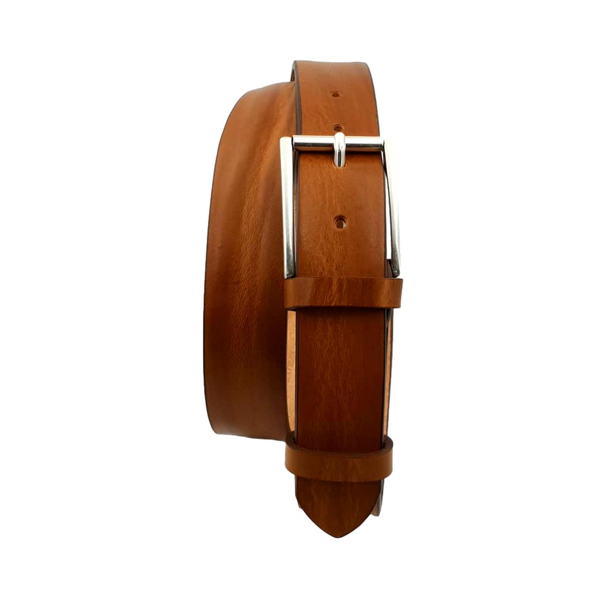 Cintura vero Cuoio 3,5 cm bottalata Plissè Accorciabile - ESPERANTOBELTS