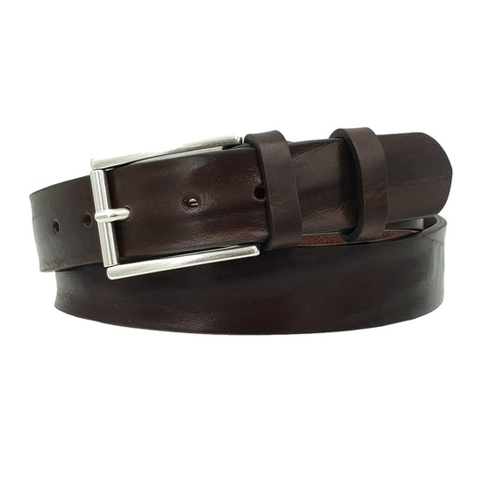Cintura vero Cuoio 3,5 cm bottalata Plissè Accorciabile - ESPERANTOBELTS