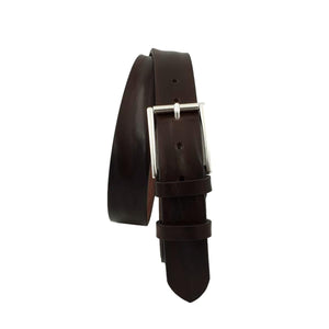 Cintura vero Cuoio 3,5 cm bottalata Plissè Accorciabile