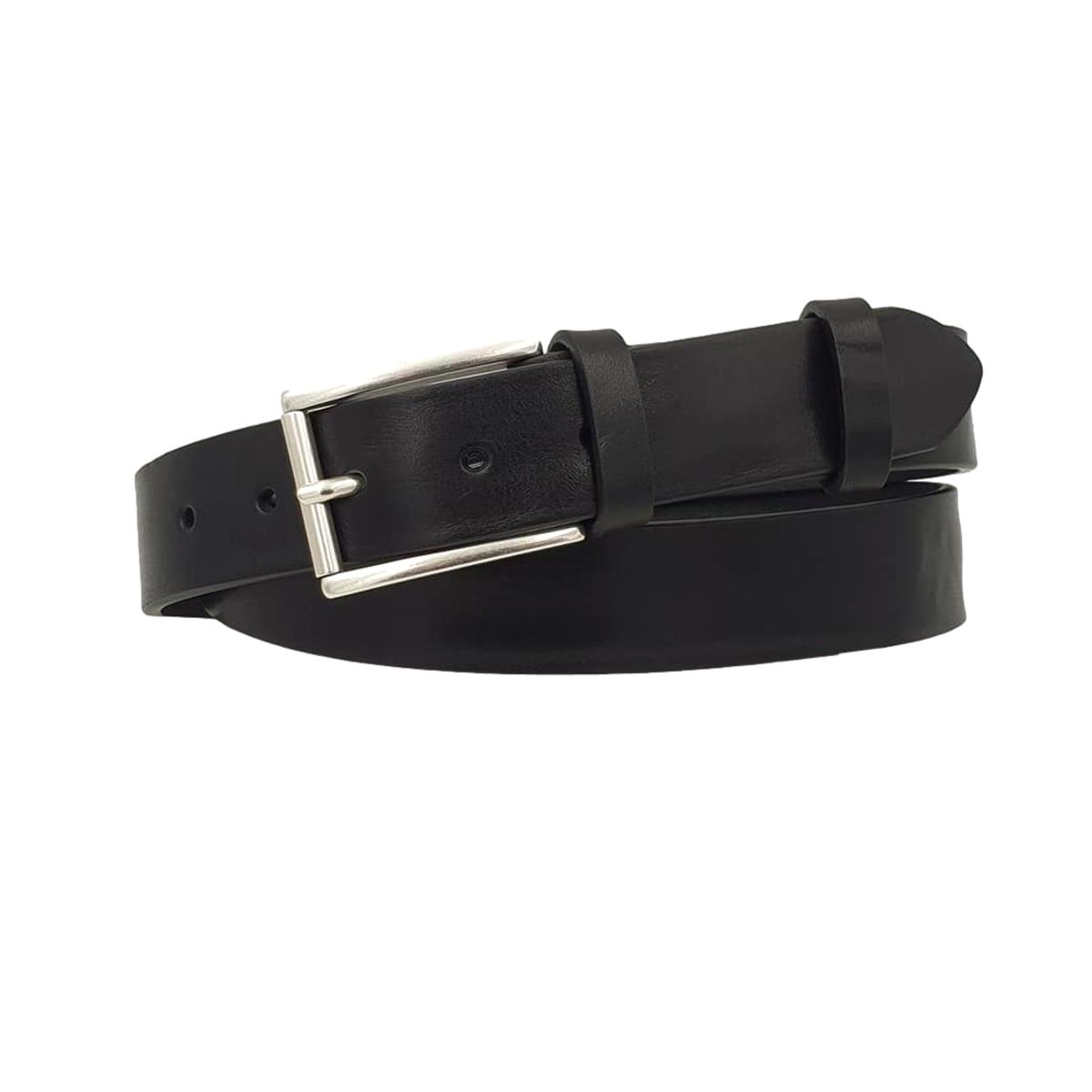 Cintura vero Cuoio 3,5 cm bottalata Plissè Accorciabile - ESPERANTOBELTS