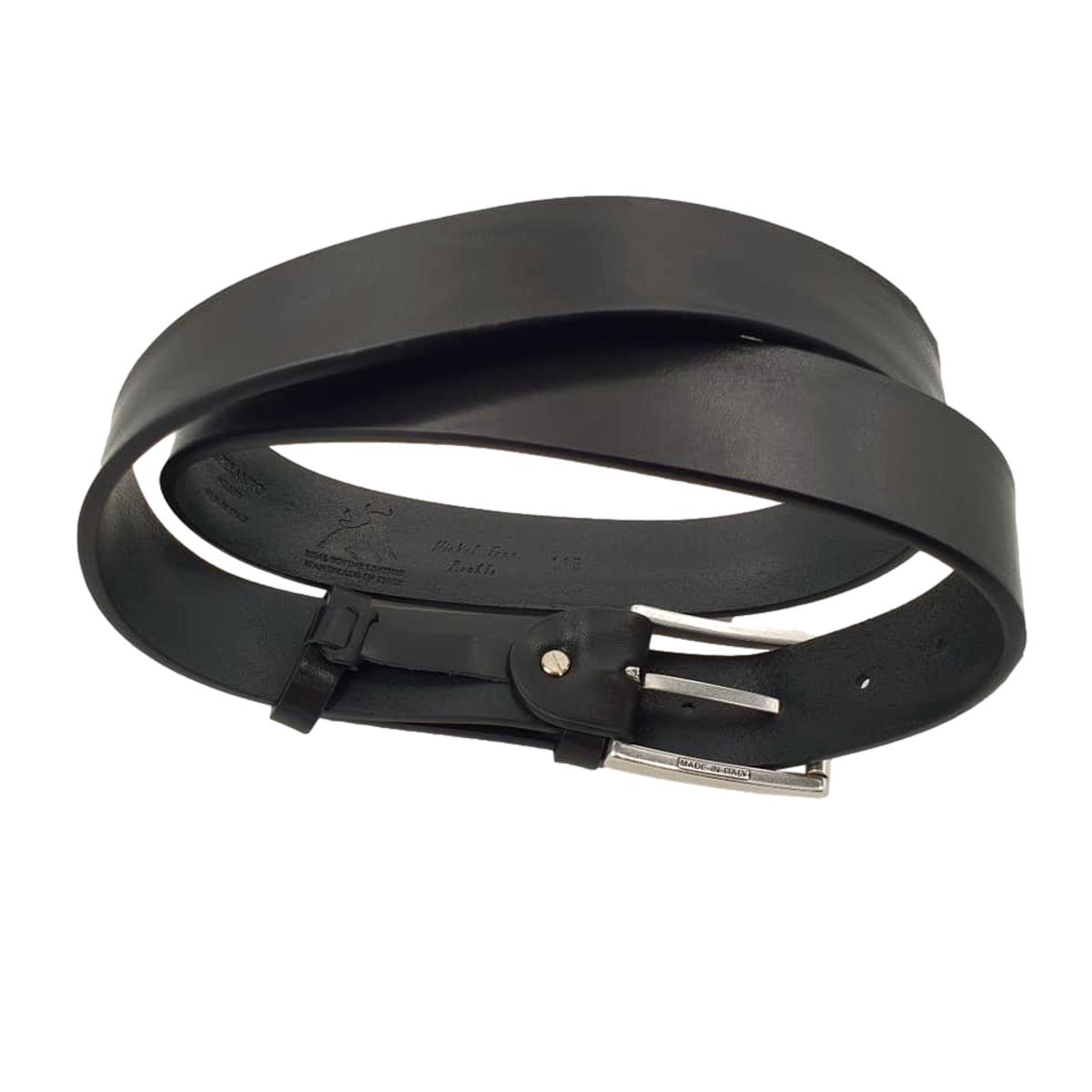 Cintura vero Cuoio 3,5 cm bottalata Plissè Accorciabile - ESPERANTOBELTS