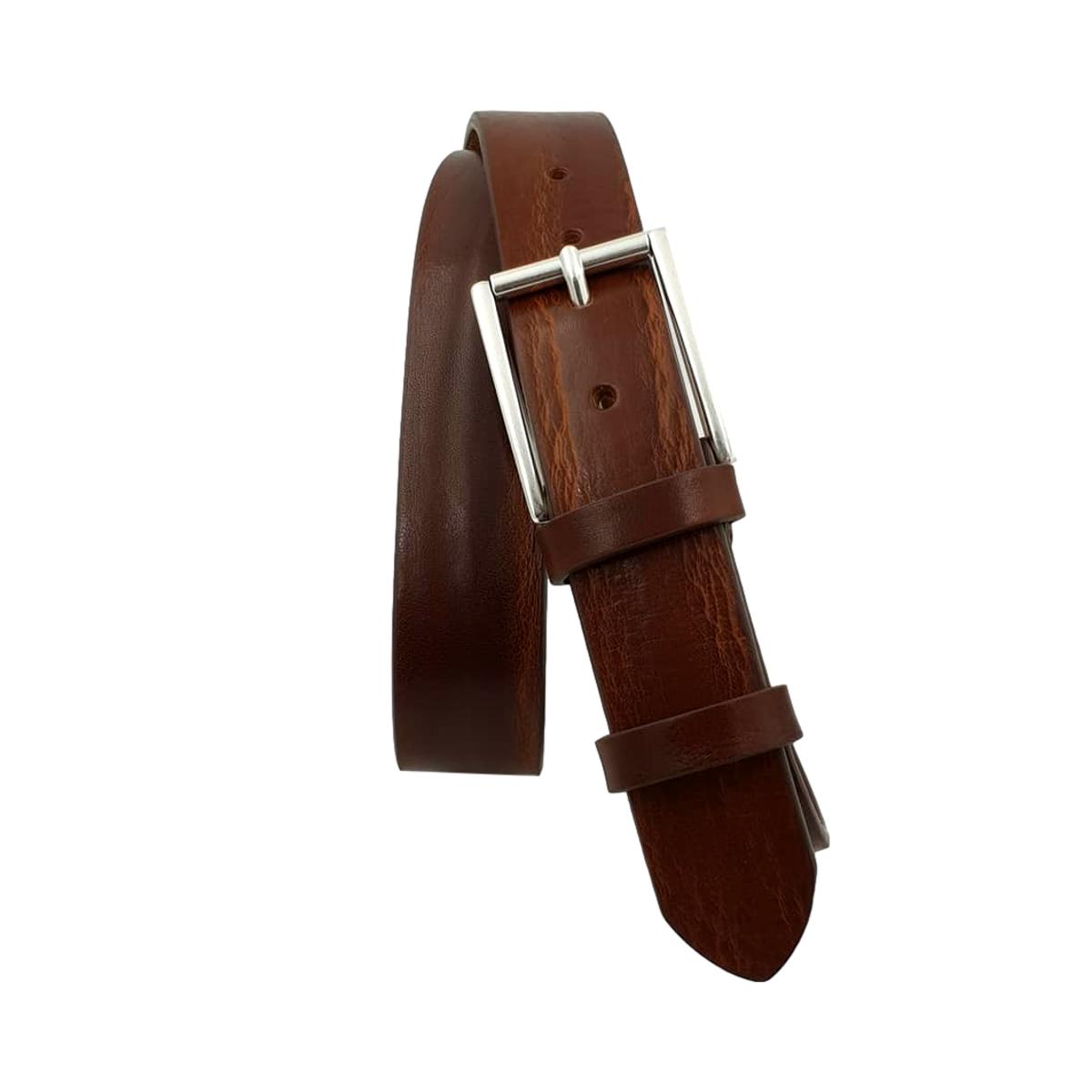 Cintura vero Cuoio 3,5 cm bottalata Plissè Accorciabile - ESPERANTOBELTS