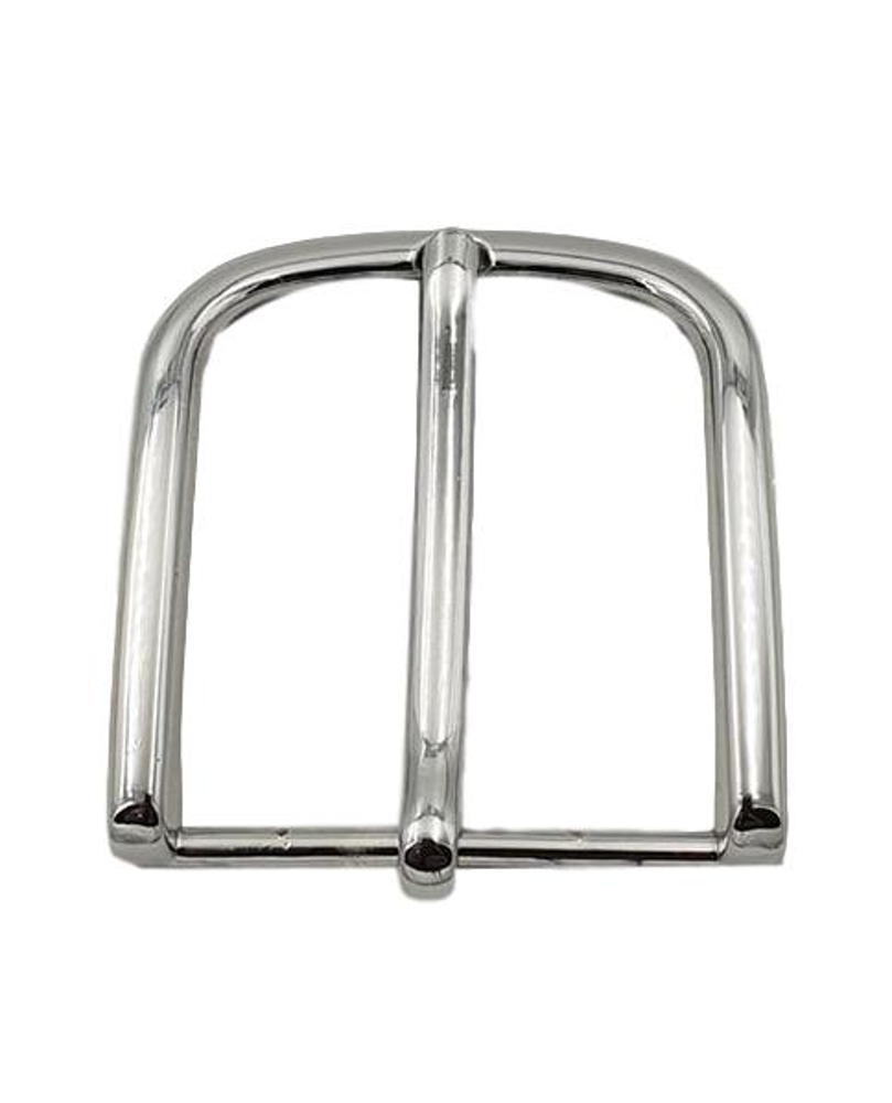 Fibbia colore Acciaio lucido 3,5 cm 100% anallergica