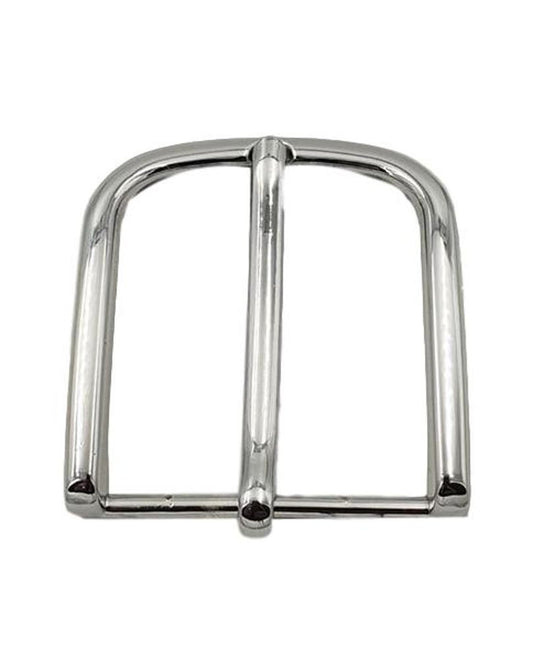 Fibbia colore Acciaio lucido 3,5 cm 100% anallergica