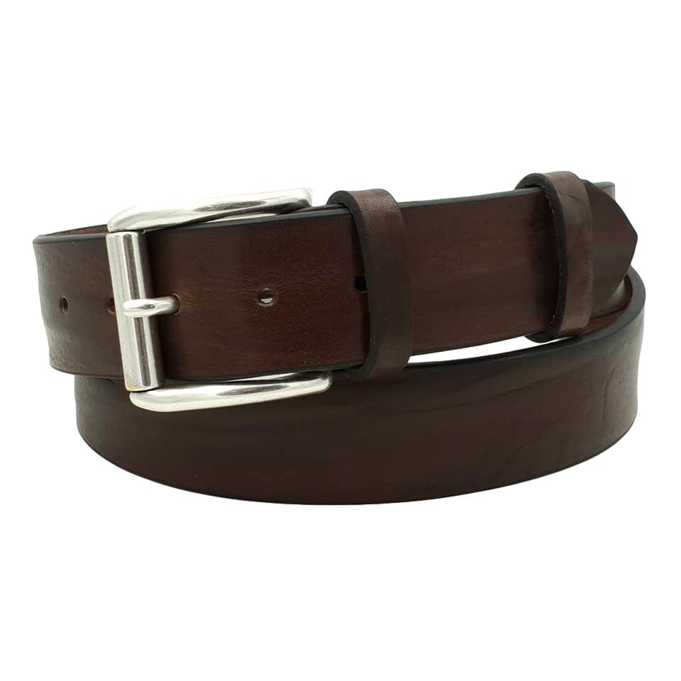Cintura 4 cm in vero cuoio di toro con fibbia Vintage anallergica (VERSIONE REGALO)