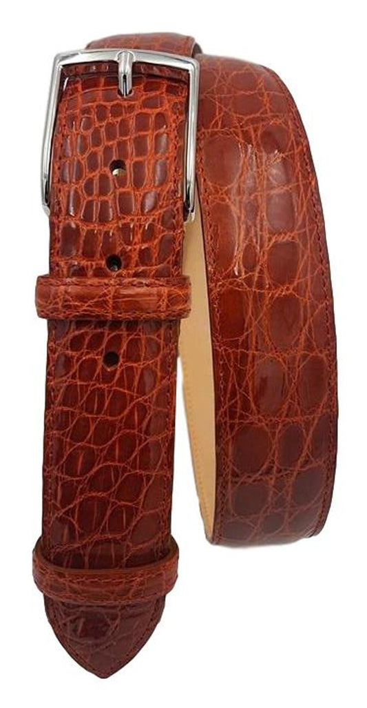 Cintura 3,5 cm in fianco di Coccodrillo Aragosta con fibbia Nichel free e fodera Nabuk - ESPERANTOBELTS