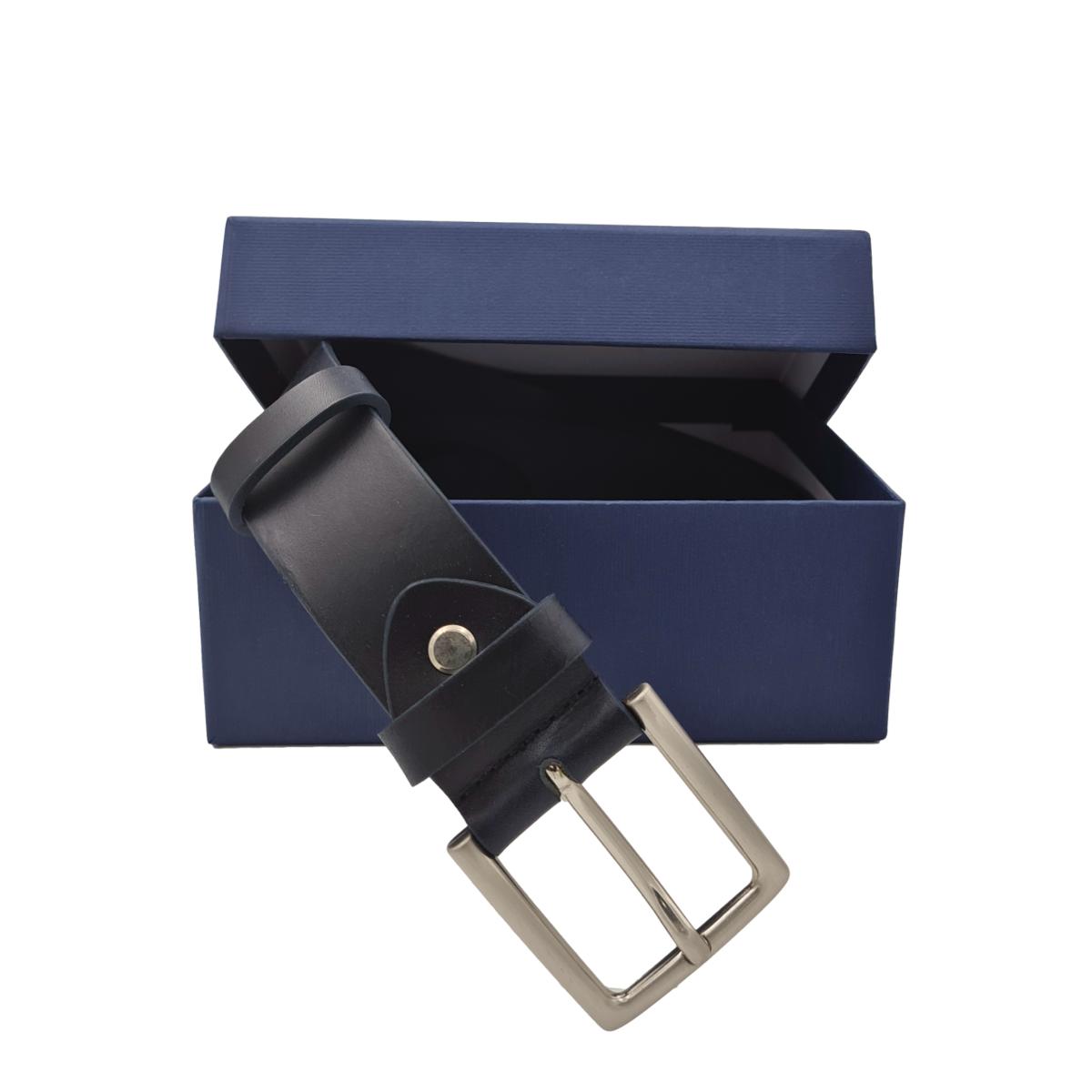 Cintura 3,5 cm in vero cuoio di toro spesso e resistente con fibbia anallergica - ESPERANTOBELTS