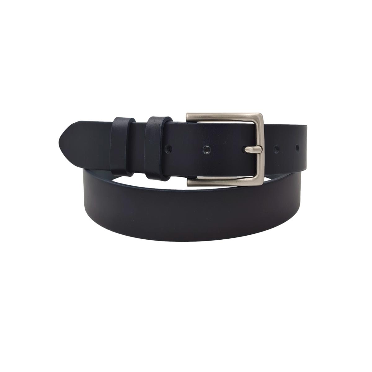 Cintura 3,5 cm in vero cuoio di toro spesso e resistente con fibbia anallergica - ESPERANTOBELTS