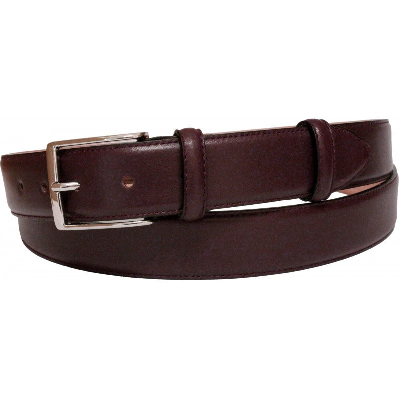 Cintura in vitello liscio tipo seta con due passanti con asola, altezza 35 mm - ESPERANTOBELTS