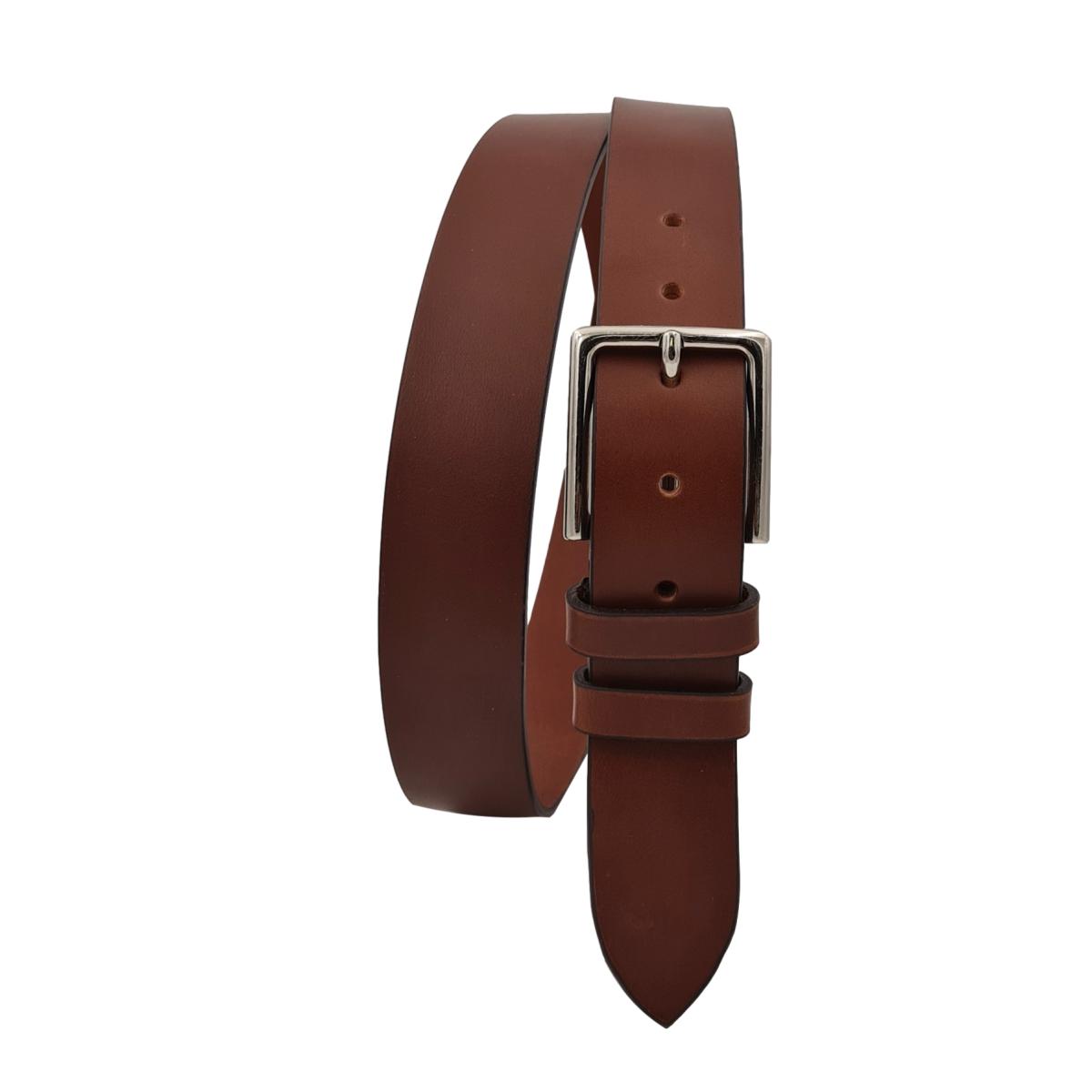 Cintura 3,5 cm in vero cuoio di toro spesso e resistente con fibbia anallergica - ESPERANTOBELTS