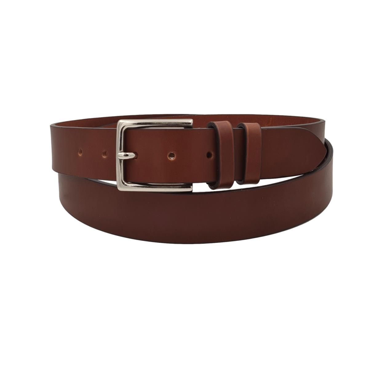 Cintura 3,5 cm in vero cuoio di toro spesso e resistente con fibbia anallergica - ESPERANTOBELTS