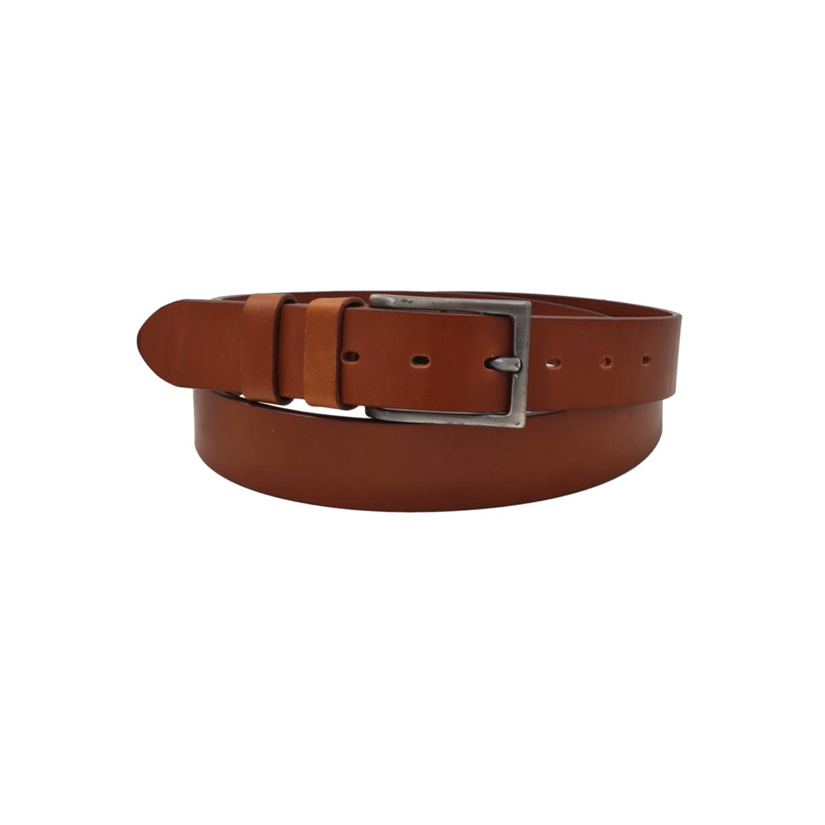 Cintura 3,5 cm in vero cuoio di toro spesso e resistente con fibbia anallergica - ESPERANTOBELTS