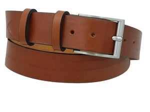 Cintura 4 cm in vero cuoio di toro Martellato con fibbia  anallergica