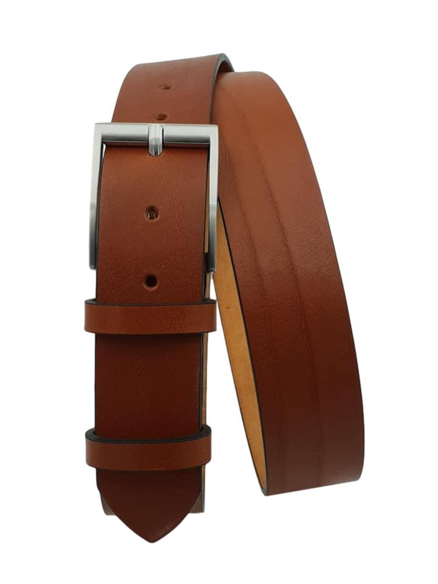 Cintura 4 cm in vero cuoio di toro Bottalato con fibbia  anallergica (VERSIONE REGALO)