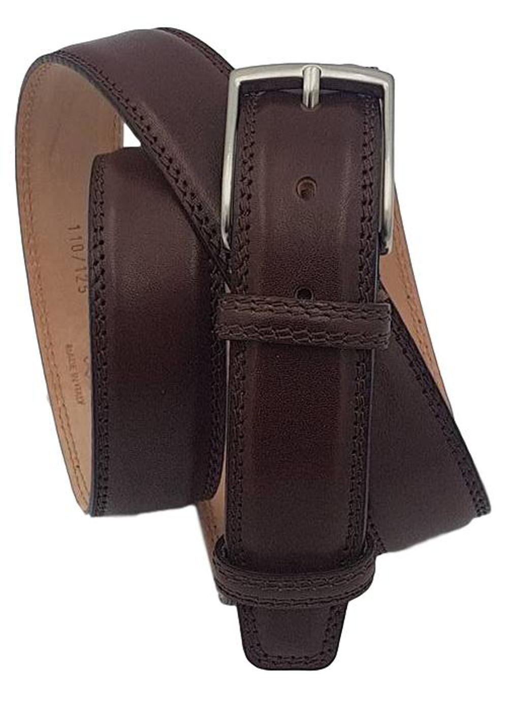 Cintura 3,5 cm in vera pelle con fodera in Pelle e fibbia Nichel free - ESPERANTOBELTS