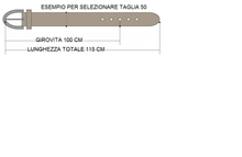 Carica l&#39;immagine nel visualizzatore di Gallery, Cintura 4 cm Taupè in Schiena di Coccodrillo con Fodera Nabuk e Fibbia anallergica