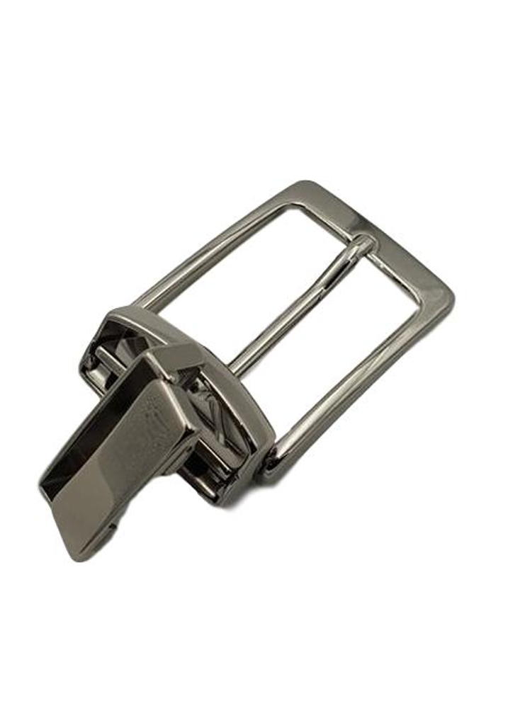 Fibbia colore acciaio  3,5 cm girevole 100% anallergica con attacco a morsetto - ESPERANTOBELTS