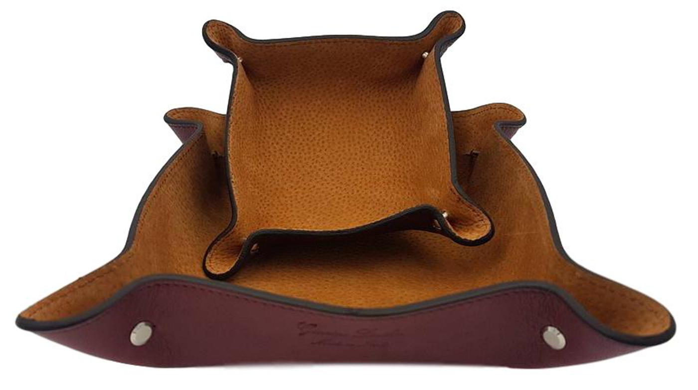 Svuotatasche in Cuoio foderato in Pelle scamosciata (coppia) - ESPERANTOBELTS
