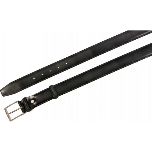 Cintura 3,5 cm in Pelle Anticata a mano con fibbia anallergica - Grigio
